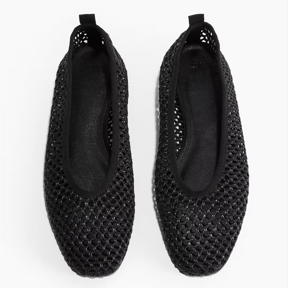 H&M Black Mesh Flats